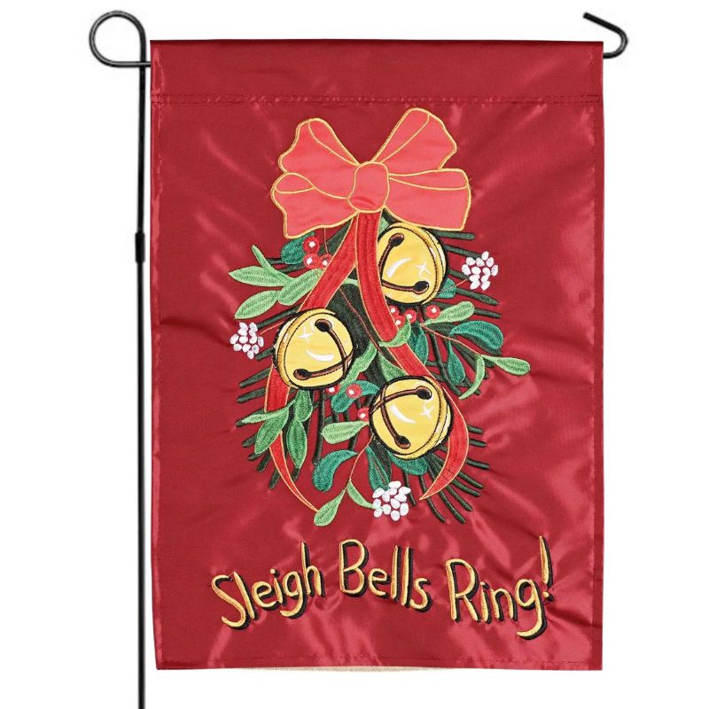 Sleigh Bells Ring Garden Flag